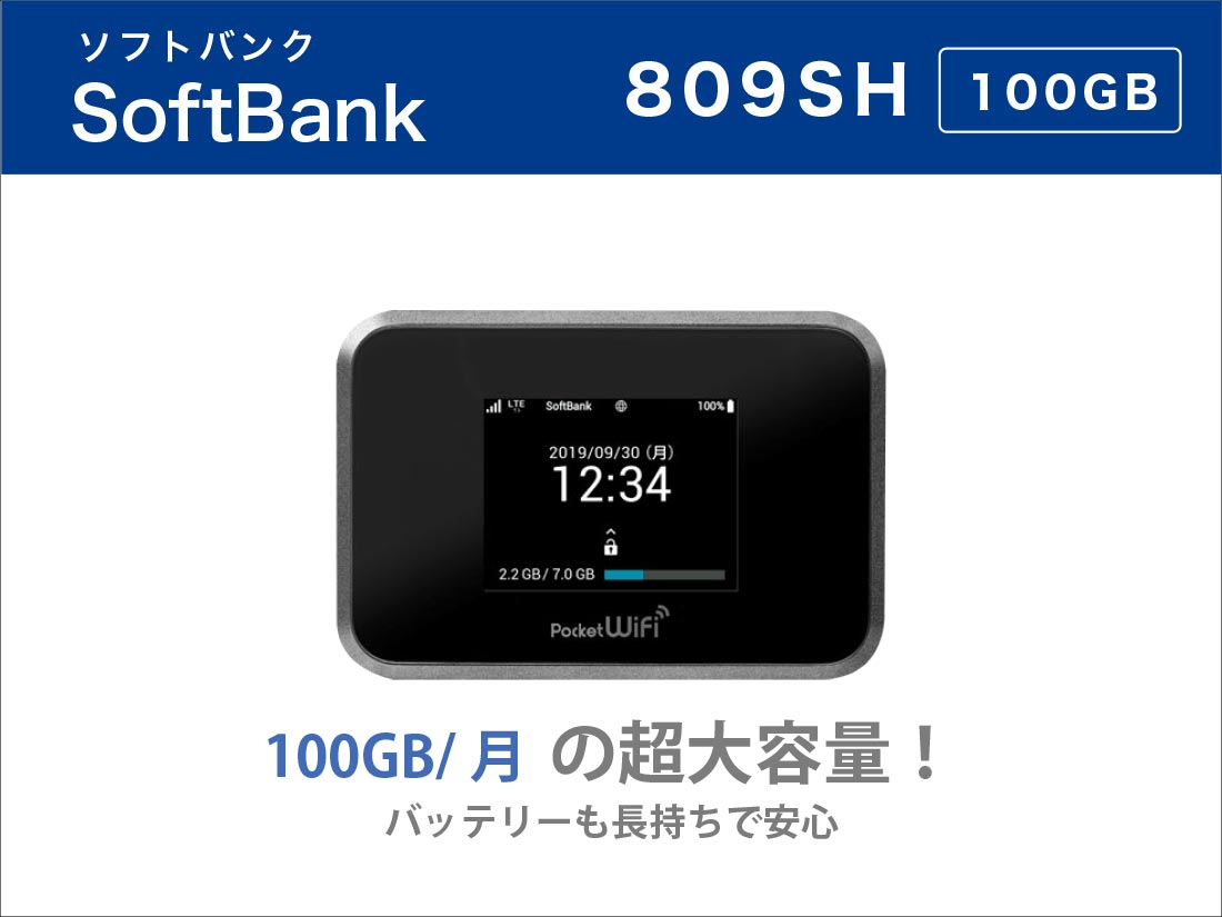 SoftBank 809SH 100GB